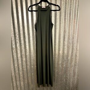 NWOT Longing For You Green Midi Tank Dress - Medium